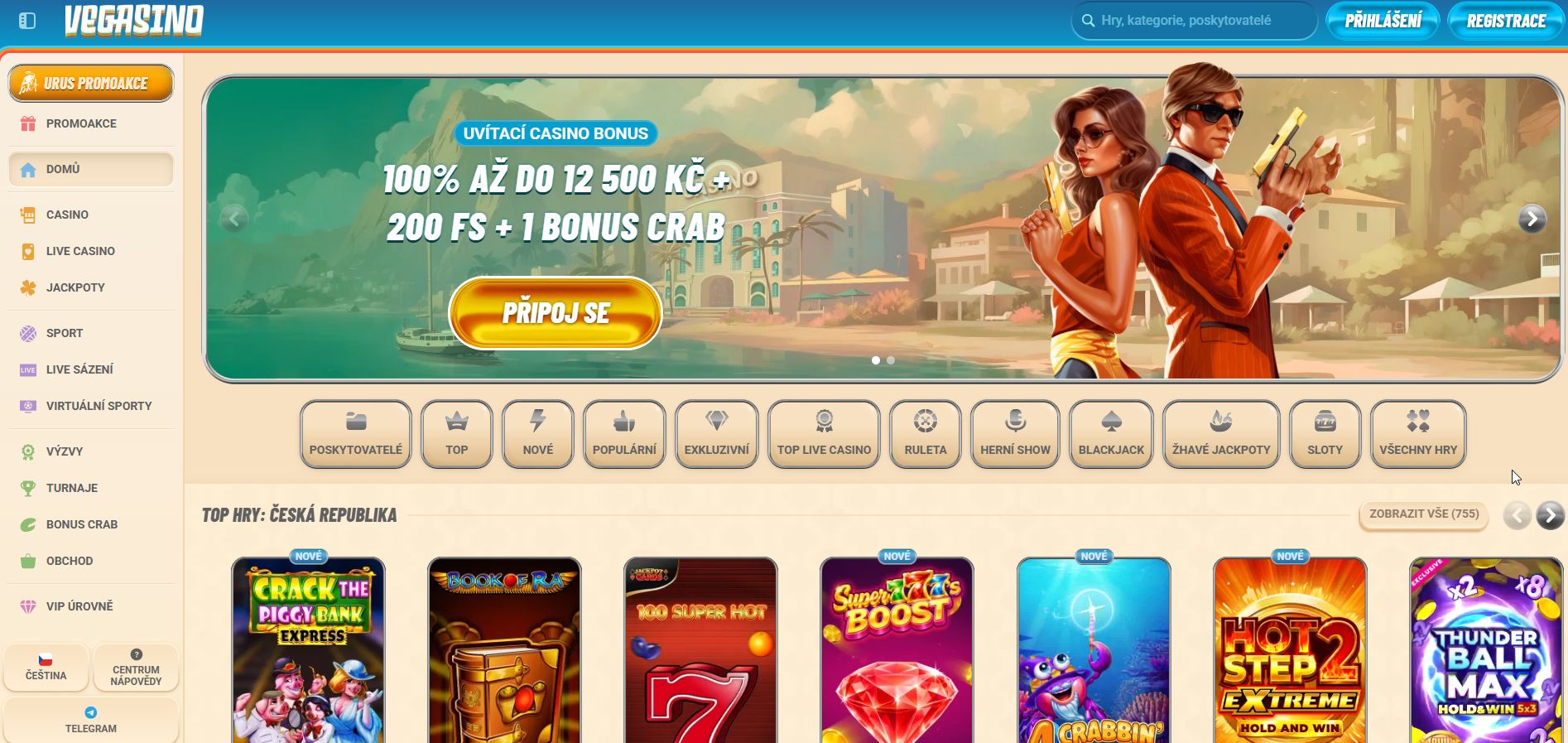 Velkolepá hotelová hala se zlatým schodištěm a křišťálovými lustry: Vegasino nechává hosty sestupovat po mramoru pod deštěm světla, kde ruleta čeká dole jako srdce paláce